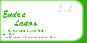 endre lados business card